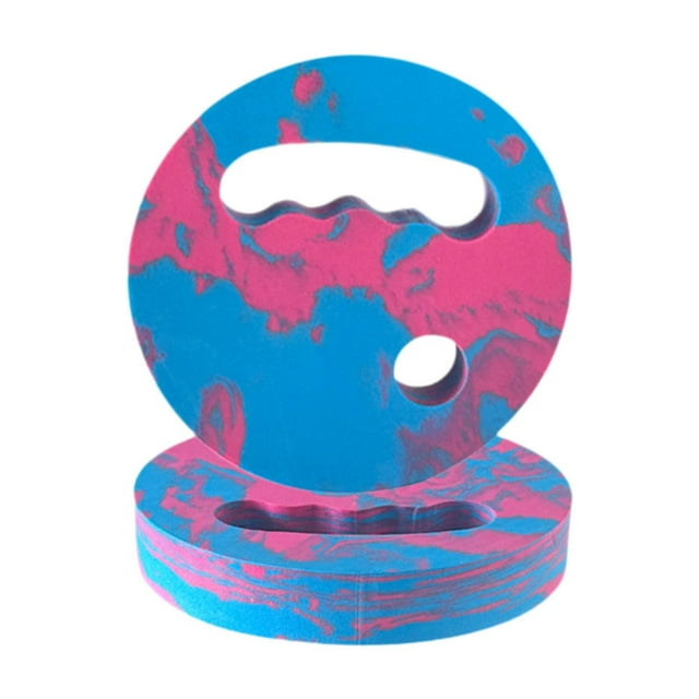 Discos de ejercicios acuáticos, discos de natación de espuma EVA, equipo aeróbico cómodo, resistencia de piscina para entrenamiento acuático de verano Rosa Azul
