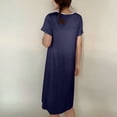 thumbnail image 4 of HomeGardon Nightgowns for Women,Women's Sleepwear,Women's V Neck Solid Color with Chest Cushion Loose and Comfortable Plus Size Home Skirt,M-XXL, 4 of 7