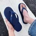thumbnail image 2 of Couple's Massage Footbed Thong Flip Flops Casual Summer Shoes Non-Slip Wear-Resistant Slippers for Beach and Outdoor Walking Available in Multiple Colors, 2 of 7