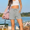 thumbnail image 5 of HongQid Women's Sweat Shorts with Pockets Drawstring Summer Sports Casual Lounge Shorts, 5 of 9