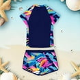 thumbnail image 6 of Gelikeya Girls Rash Guard Swimsuit 2-Piece Bathing Suit UPF 50+ Summer Beach Swimwear Size 7-14T (Tweens, Blue, 10-11 Years), 6 of 6