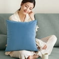thumbnail image 5 of Dvumao Throw Pillows, Frosted Velvet Sofa Set Living Room Cushion Solid Color Jacquards Thickening Waist Cushion Bed Velvet Headrest, Women Gifts, 5 of 6