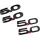 thumbnail image 5 of yzw6688 Auto 3D Metal 5.0 Sticker Decal Compatible with GT GT50 2019 2018 Rear Trunk Body Badge Emblem Styling Sticker (Color: F), 5 of 5