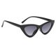 thumbnail image 1 of Gafas de sol con montura triangular y diseño de ojo de gato para mujer y niña, UV400, 2017 Gris Negro, 1 of 9
