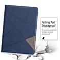 thumbnail image 4 of Dteck Case for Apple iPad 9th Generation 10.2 inch (2021 Released), Luxury Leather Rhombus Patterned Wallet Card Holder iPad 8th/7th Gen 10.2" Case Folio Protective Kickstand Cover,Blue, 4 of 5