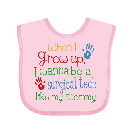 

Inktastic Surgical Tech Like Mommy Gift Baby Boy or Baby Girl Bib