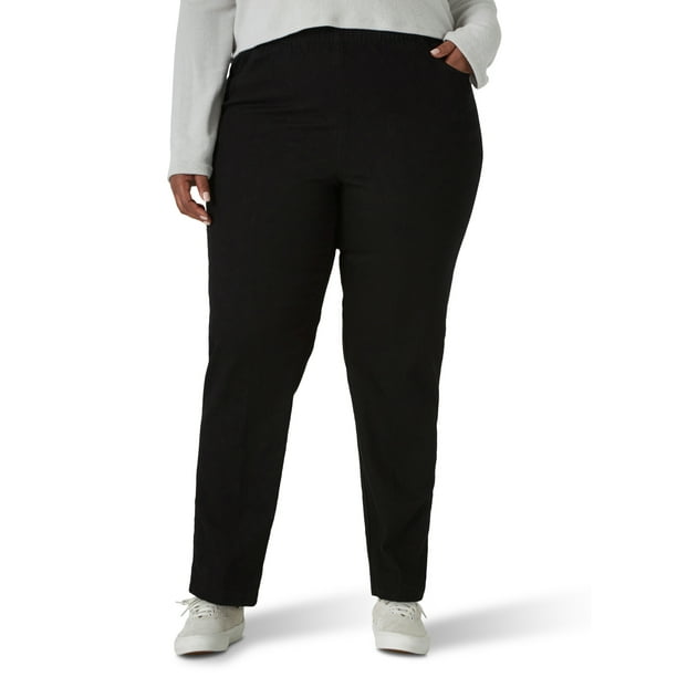 Chic Women's Plus Stretch Twill Pull On Pant - Walmart.com