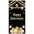 thumbnail image 1 of Happy Retirement Banner Backdrop Decoration for Party Golden Celebration Event Photography Props Background Decoration Retirement Party Banner, 1 of 4