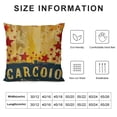thumbnail image 5 of Qinduosi Vintage Square Cushion Covers Movie Theater Decor Throw Pillow Covers for Kids Pillow Covers Home Decor White, 5 of 5