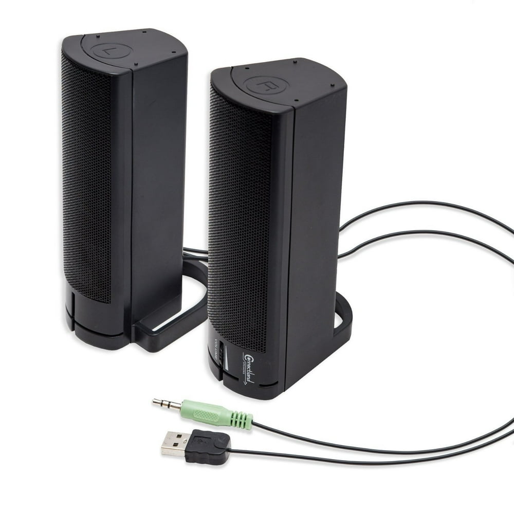 Connectland USB Powered Desktop Monitor Stereo Speaker Sound Bar (CL