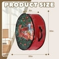 thumbnail image 2 of ACDANC 2Pcs Wreath Storage,Double Zipper Wreath Storage Container,Foldable Storage Case Christmas Storage,24x24x7.9",Red, 2 of 7