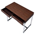 thumbnail image 3 of Furniture of America Romano Contemporary Metal 2-Drawer Console Table in Brown, 3 of 4