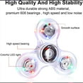 thumbnail image 4 of LED light Fidget Spinner Luminous Finger Stress Relief Toys Hand Top Spinners Glow in Dark Light Birthday Christmas Gift（2pcs）, 4 of 9