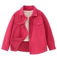 thumbnail image 4 of JAJAHO Boys Girls Button Down Shirt 4-12Y Kids Back To School Clothes Cotton Long Sleeve Lapel Shirts, 4 of 5