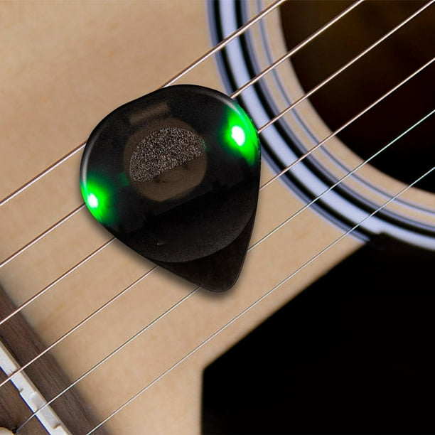 Xihbxyly Púa de Guitarra Led, Efecto de Luz Deslumbrante y Colorido, Función de Brillo Led Automático, Potenciador de Rendimiento En El Escenario, Accesorio Versátil, Regalo para Entusiastas de La Gu