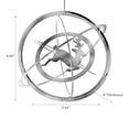 thumbnail image 2 of Christmas 3D Silver Metal Ornament Single Reindeer - Set of 12, 2 of 3