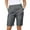 Gray, variant on Olyvenn Womens Summer Casual Shorts with Side Pockets Knee Length Straight Leg Elastic Waisted Short Slacks 2025 Hiking Shorts Gray M