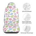 thumbnail image 5 of Sikiie Pastel Christmas Cookies Car Seat Protector 2 Pack Car Seat Cushion Mat, Car Seat Covers for SUV, Truck, Van, 5 of 7