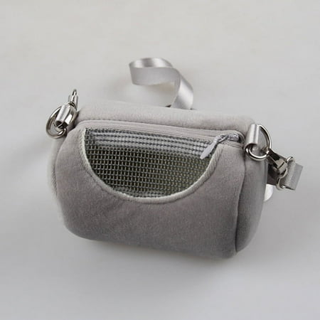 Hamster Carrier Bags Cross Body Bag Cylinder Design Practical House Travel Portable Squirrel Visible Mesh Pet Cage