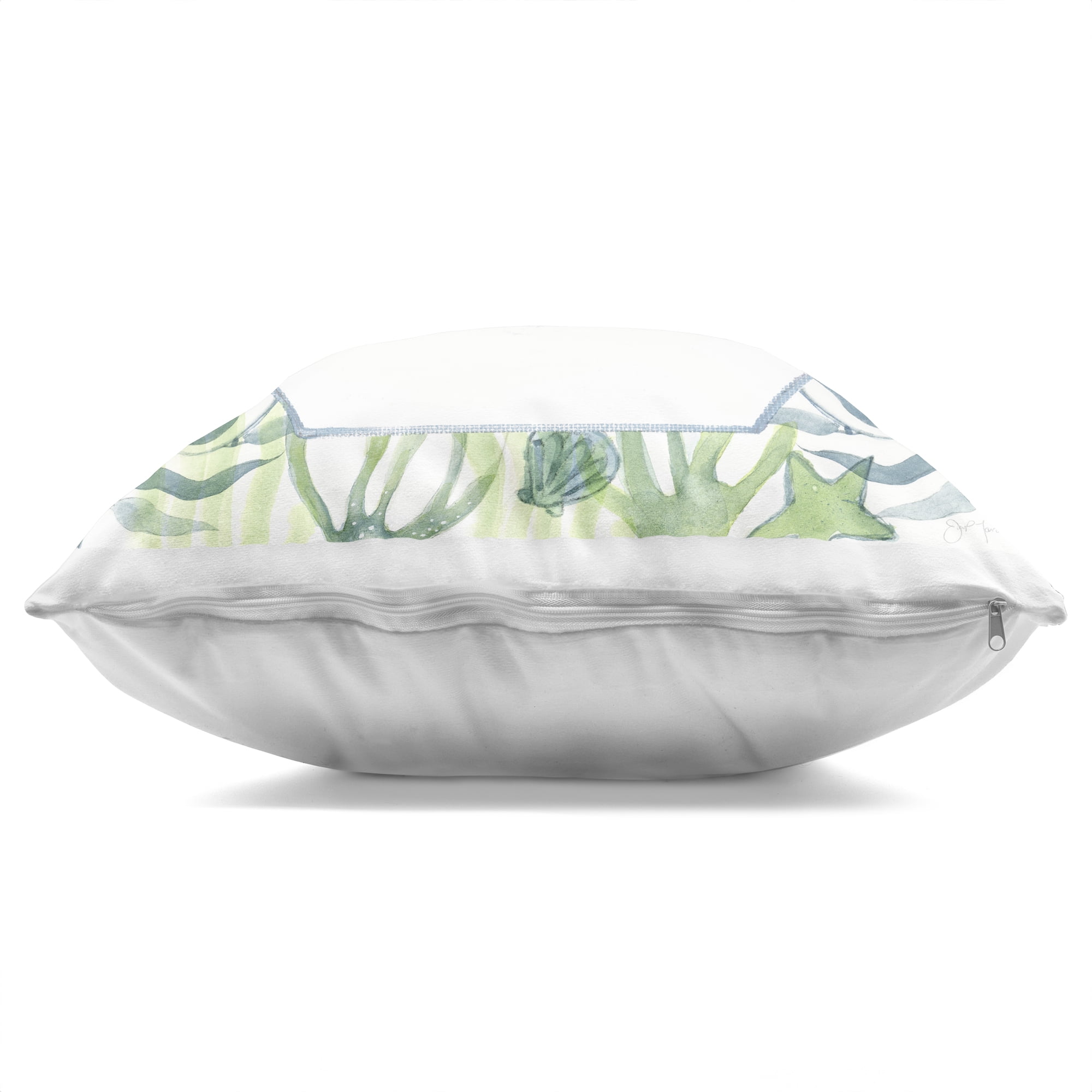 Stupell Industries Seaweed & Seashells Aquatic Decorative Printed Throw Pillow, design by Janet Tava, 18 x 7 x 18