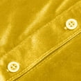 thumbnail image 6 of Lovskoo Long Sleeve Shirts for Women Velvet Button Down Shirt Casual Solid Color Single Breasted Fall Spring Loose Shirt Tops Blouse Yellow, 6 of 7