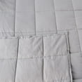 thumbnail image 5 of KASENTEX All Season Weighted Blanket 100% Premium Breathable Cotton with Advanced Glass Beads, Corner Loops. Hypoallergenic, Mid-Weight 15 lb, LIGHT GREY 60x80", 5 of 7