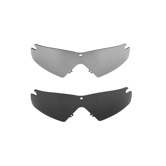 Walleva Polarized Titanium   Black Replacement Lenses For Oakley SI Ballistic M Frame 2.0 Strike