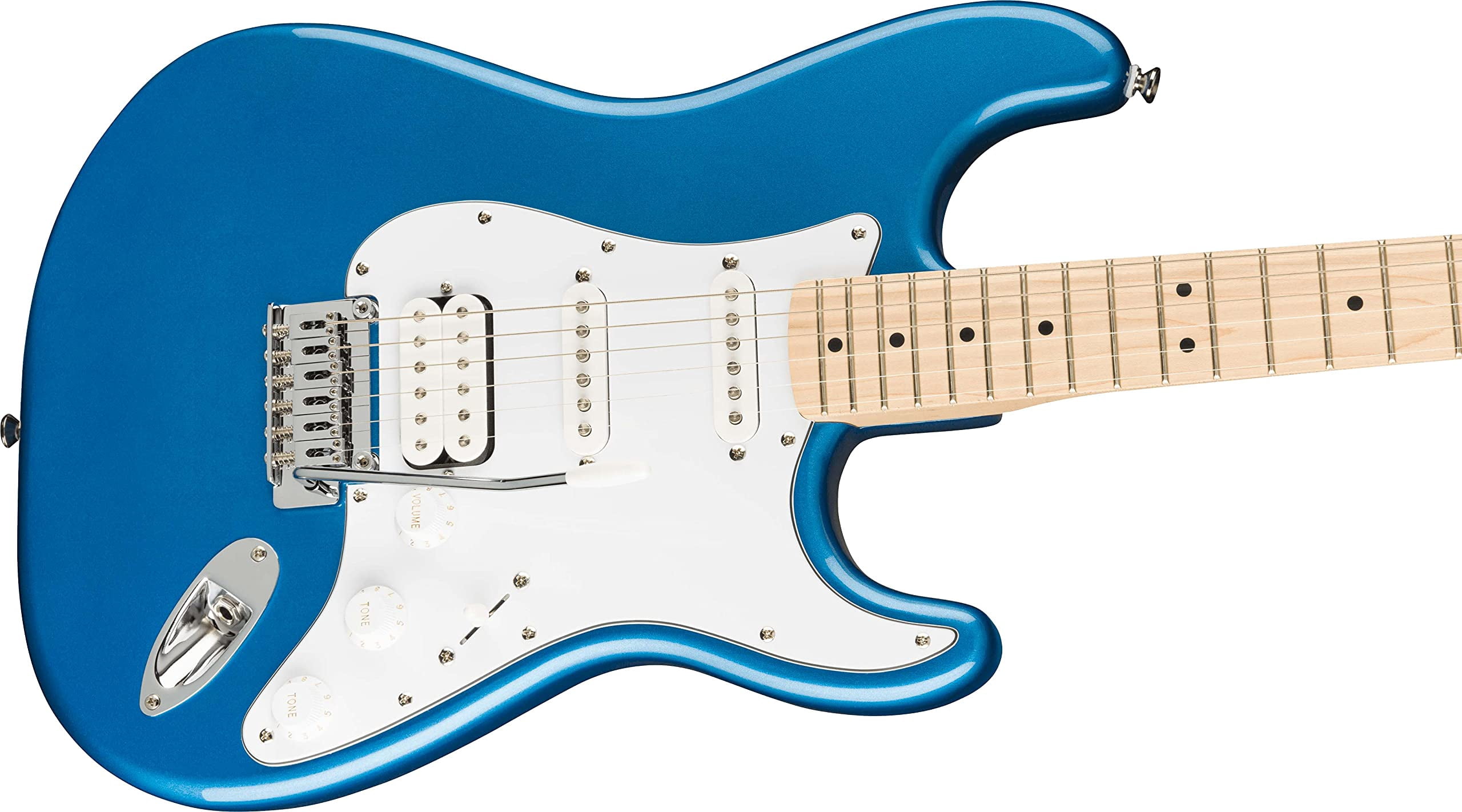 Fender Squier Affinity Stratocaster HSS - Lake Placid Blue Bundle with Frontman 15G Amplifier, Gig Bag, Tuner, Instrument Cable, Strap, Picks, and Austin Bazaar Instructional DVD