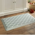 thumbnail image 6 of Martha Stewart Miles Modern Diamond Anti-Fatigue Air-Infused Kitchen Mat, Mint Green, 19.6"x39", 6 of 9