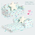 thumbnail image 2 of Sofá MOMCAYWEX para niños pequeños con asiento extra ancho con almohada en forma de estrella, 2 of 7