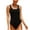 Black, variant on Spaghetti Strap Bathing Suit Stripe One Piece Swimsuits for Women Floral Bathing Suit Cut out One Piece Swimsuit Clearance Swimsuits for Women
