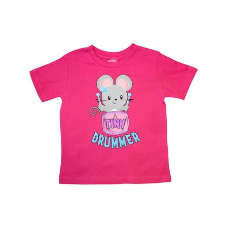 

Inktastic Tiny Drummer Cute Mouse with Pink Drum Gift Toddler Boy or Toddler Girl T-Shirt