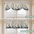 thumbnail image 5 of White Spring Floral Tie Up Valance Curtains for Windows, Kitchen Curtains Window Treatments, Modern Oil Painting Farmhouse Flower Short Window Shades Valances for Bedroom Bathroom Cafe 42"x12", 5 of 8
