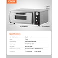 thumbnail image 2 of VEVOR Electric Pizza Oven, 18-Inch Commercial Pizza Ovens, 1740W Large Pizza Oven Countertop with Temp & Time Control, Built in Thermometer Indoor Pizza Maker for Restaurant Home Use, 2 of 9