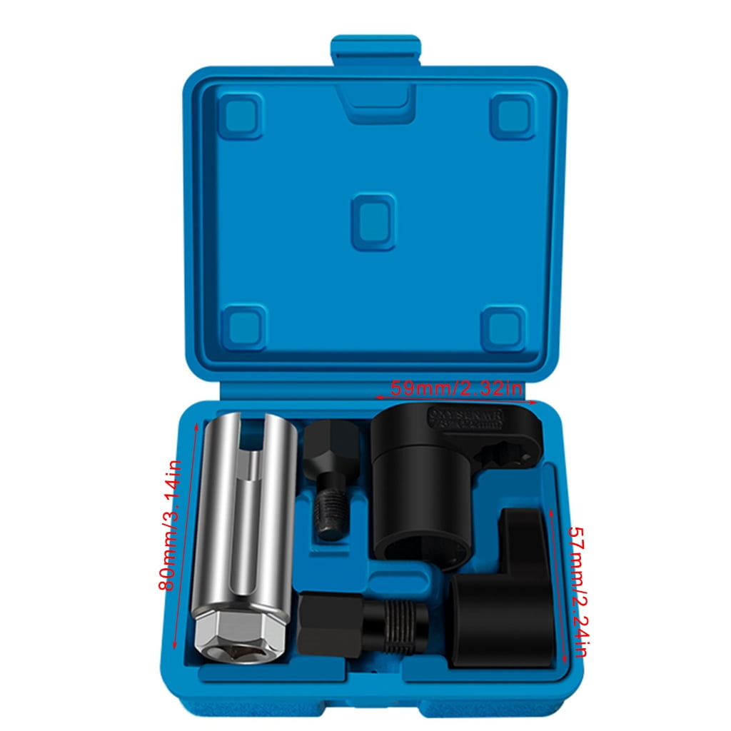Professional Oxygen Sensors Socket Wrench Set, 5Pieces 22mm & Thread Chasers