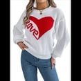 thumbnail image 3 of Suéter de San Valentín para Mujer, Jersey de Punto con Corazón, Larga, Informal. XL, 3 of 10