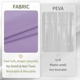 thumbnail image 4 of Lavender Purple Fabric Shower Curtain Liner Waterproof - Soft & Light-Weight Cloth Shower Liner with 3 Magnets, Hotel Quality & Machine Washable - Standard Size 72x72, Lavender, 4 of 5