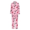 thumbnail image 6 of XIYON Pajama Sets For Women Valentines Pajama Heart Printed Sleepwear Long Sleeve Top With Pants Soft Comfortable Nightwear For Her Comfy Pjs Outfits, 6 of 6
