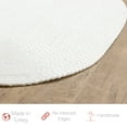 thumbnail image 2 of Lorie Country White Braided Area Rug 2' x 3' Oval, 2 of 5