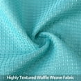 thumbnail image 4 of 2 Pcs Waffle Weave Fabric Tier Curtain, Rod Pocket Waterproof Small Curtain, 4 of 6