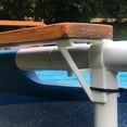 thumbnail image 3 of Swimming Pool Shelf Brackets Mounts For Oval T-Rails 53x40mm Storage Surface, 3 of 4