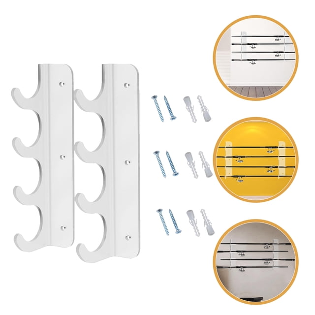 WEUVEB 1Jgo Soporte Para Cañas De Montado En Pared Color Sencillo Y Durable