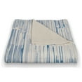 thumbnail image 3 of Creative Products Blue Watercolor Hatch Pattern 50 x 60 Coral Fleece Blanket, 3 of 3