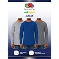 thumbnail image 3 of Fruit of the Loom Men's Soft Long Sleeve Lightweight Crew Neck T-Shirt - 2 Pack, 3 of 4