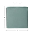 thumbnail image 5 of Greendale Home Fashions 18 x 18 in. Seaglass Green Outdoor Dining Seat Cushion (4-Pack), 5 of 6