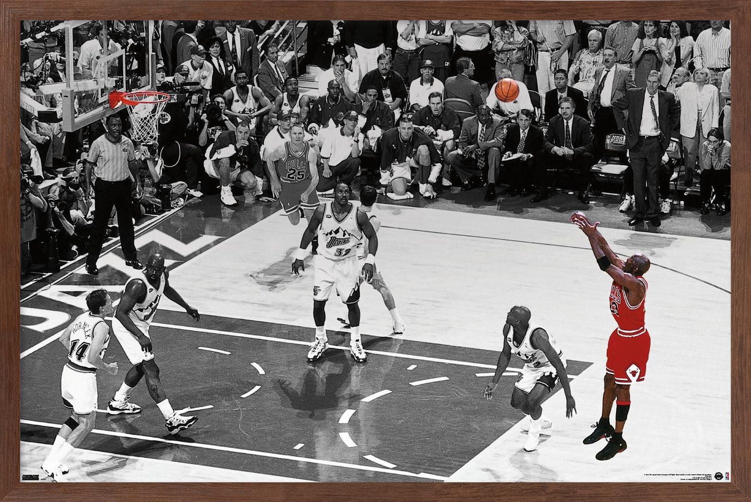 Michael Jordan - The Shot Horizontal Wall Poster, 22.375" x 34"