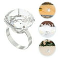 thumbnail image 2 of Dayesque Glass Ring Wedding Prop Wedding Celebrations Engagements and Anniversaries Glass Ring Prop Stunning Decor Elegant Simulated Glass Ring, 2 of 9