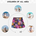 thumbnail image 6 of Kids' Beach Pants Comfortable Swim Trunks Vividly Colored Flowers Shorts for Pool Vacation and Lounge Wear Medium, 6 of 8