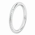 thumbnail image 3 of Solid 925 Sterling Silver Stackable Cable Ring Eternity Band Size 6, 3 of 6