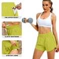 thumbnail image 5 of Rosvigor Womens Athletic Shorts High Waisted Running Shorts Gym Workout Shorts with Pockets, 5 of 7